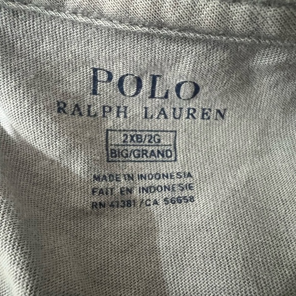 Polo Ralph Lauren Men's Gray Size 2XL T-Shirt, EUC, big and tall, preppy - Picture 4 of 4